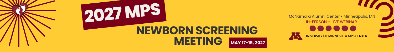 2027 MPS Newborn Screening Meeting Banner